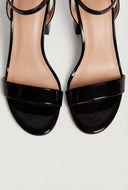 Cutout Ankle Strap Block Heel Sandals