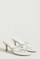 Mid Heel Thong Sandals