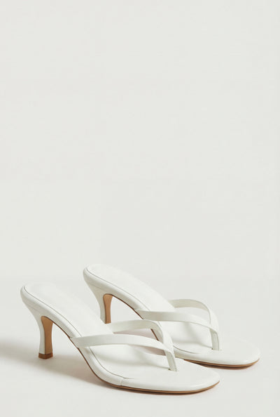 Mid Heel Thong Sandals