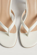 Mid Heel Thong Sandals