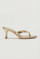 Mid Heel Thong Sandals