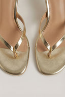 Mid Heel Thong Sandals