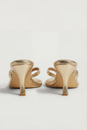 Mid Heel Thong Sandals