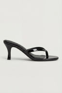 Mid Heel Thong Sandals