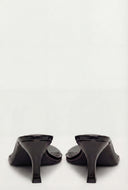 Mid Heel Thong Sandals