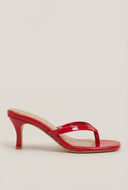Mid Heel Thong Sandals