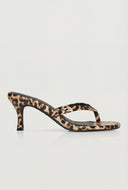 Mid Heel Thong Sandals