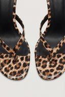 Mid Heel Thong Sandals