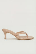 Mid Heel Thong Sandals