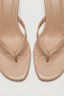 Mid Heel Thong Sandals