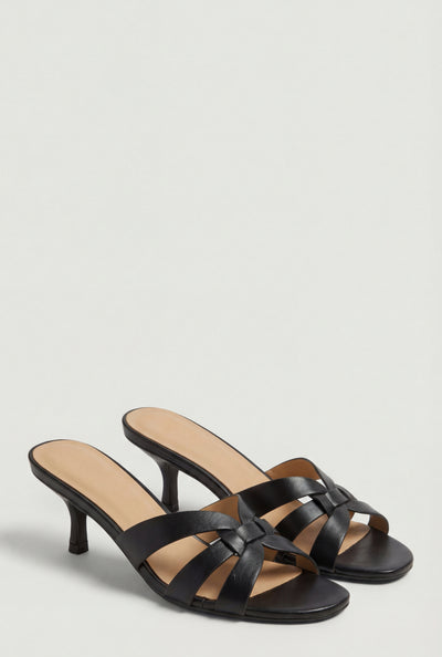 Caged Band Mid Heel Sandals