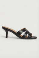 Caged Band Mid Heel Sandals