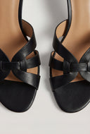 Caged Band Mid Heel Sandals