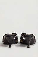 Caged Band Mid Heel Sandals
