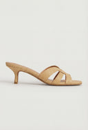 Caged Band Mid Heel Sandals