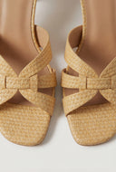 Caged Band Mid Heel Sandals