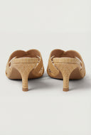 Caged Band Mid Heel Sandals