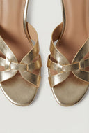 Caged Band Mid Heel Sandals