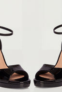 Aaliyah Open Toe Ankle Strap Stiletto Sandals