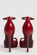 Aaliyah Open Toe Ankle Strap Stiletto Sandals