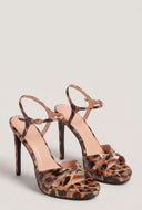 Patent Leather Stiletto Ankle Strap Sandals