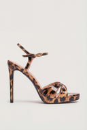 Patent Leather Stiletto Ankle Strap Sandals