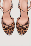 Patent Leather Stiletto Ankle Strap Sandals
