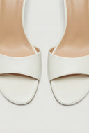 Patent Spool Heel Slide Sandals
