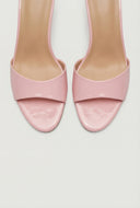 Patent Spool Heel Slide Sandals