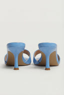 Patent Spool Heel Slide Sandals