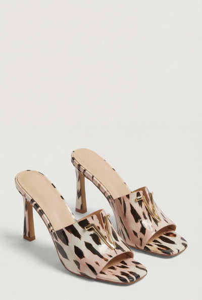 Palmer Notch Band High Heel Mules