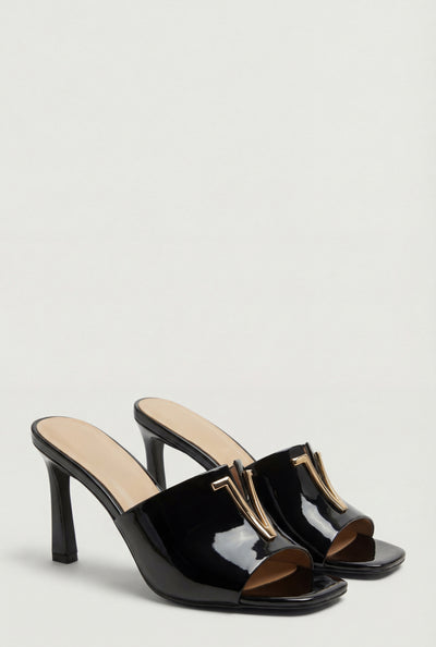 Palmer Notch Band High Heel Mules