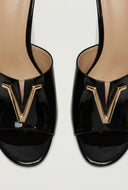 Palmer Notch Band High Heel Mules