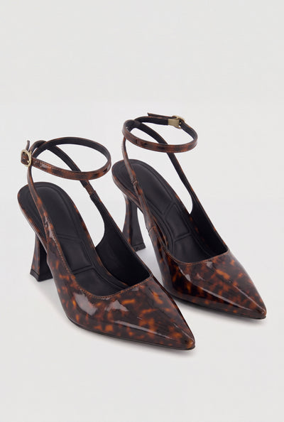 Ankle Strap Slingback Heels