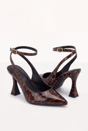 Ankle Strap Slingback Heels