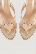 Tallulah Heart Embellished Heeled Sandals
