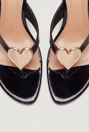 Tallulah Heart Embellished Heeled Sandals