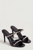 Glam Trim Band Stiletto Sandals