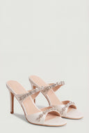 Glam Trim Band Stiletto Sandals