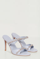 Glam Trim Band Stiletto Sandals
