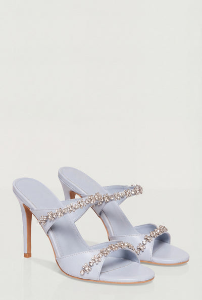 Glam Trim Band Stiletto Sandals