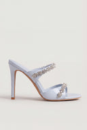 Glam Trim Band Stiletto Sandals