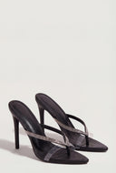 Glam Strap Thong Stiletto Heels