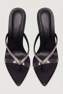Glam Strap Thong Stiletto Heels