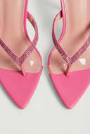 Glam Strap Thong Stiletto Heels
