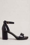 Cutout Block Heel Sandals