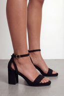 Cutout Block Heel Sandals