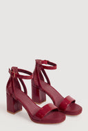 Cutout Block Heel Sandals
