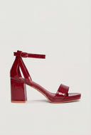 Cutout Block Heel Sandals