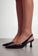 Sara Pointed Toe Spool Slingback Pumps